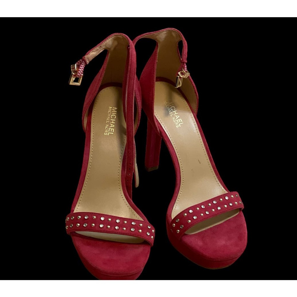 AUTHENTIC Michael Kors strappy hot pink new heels